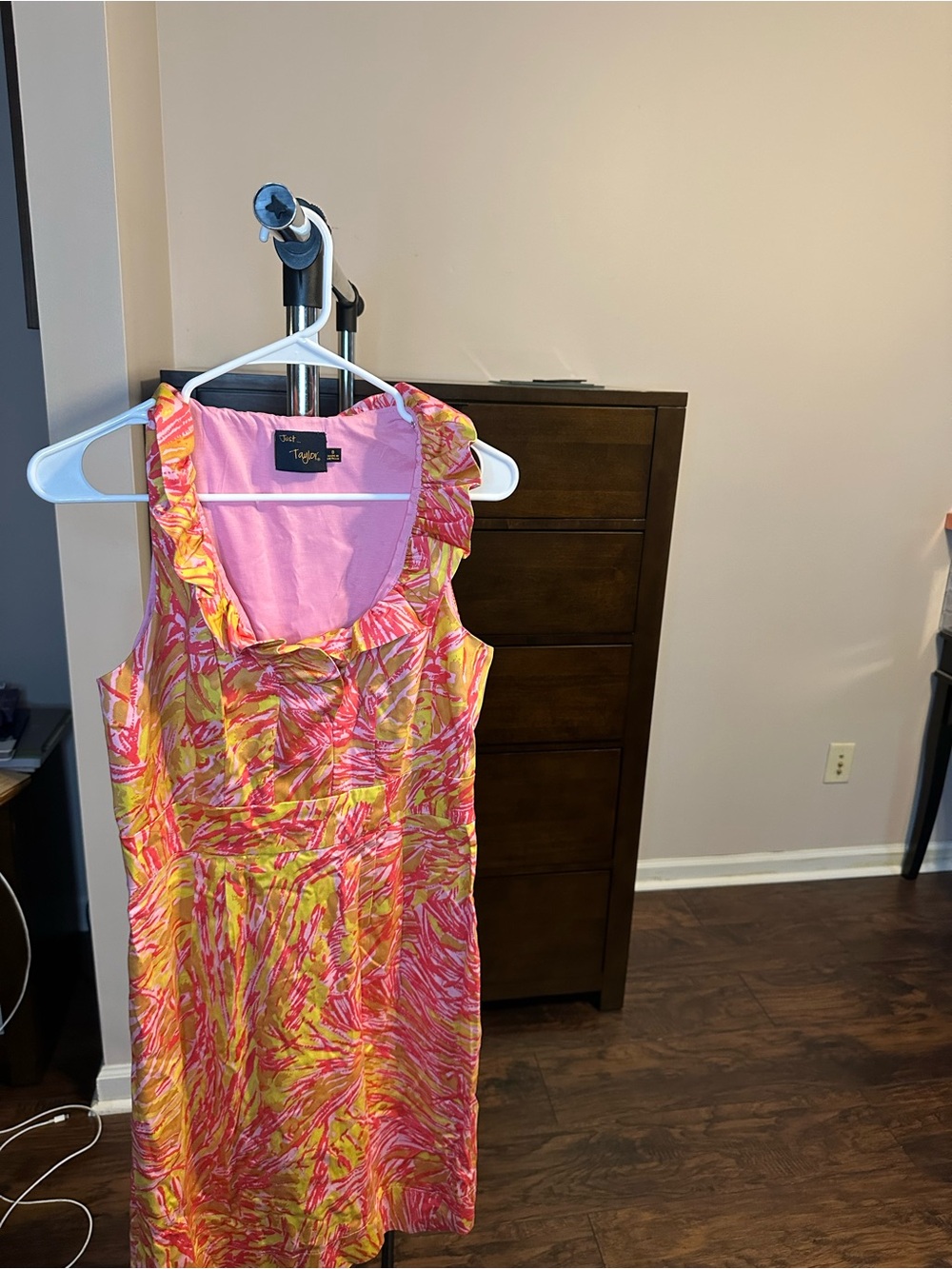 Women’s Vintage Pink & Green Dress